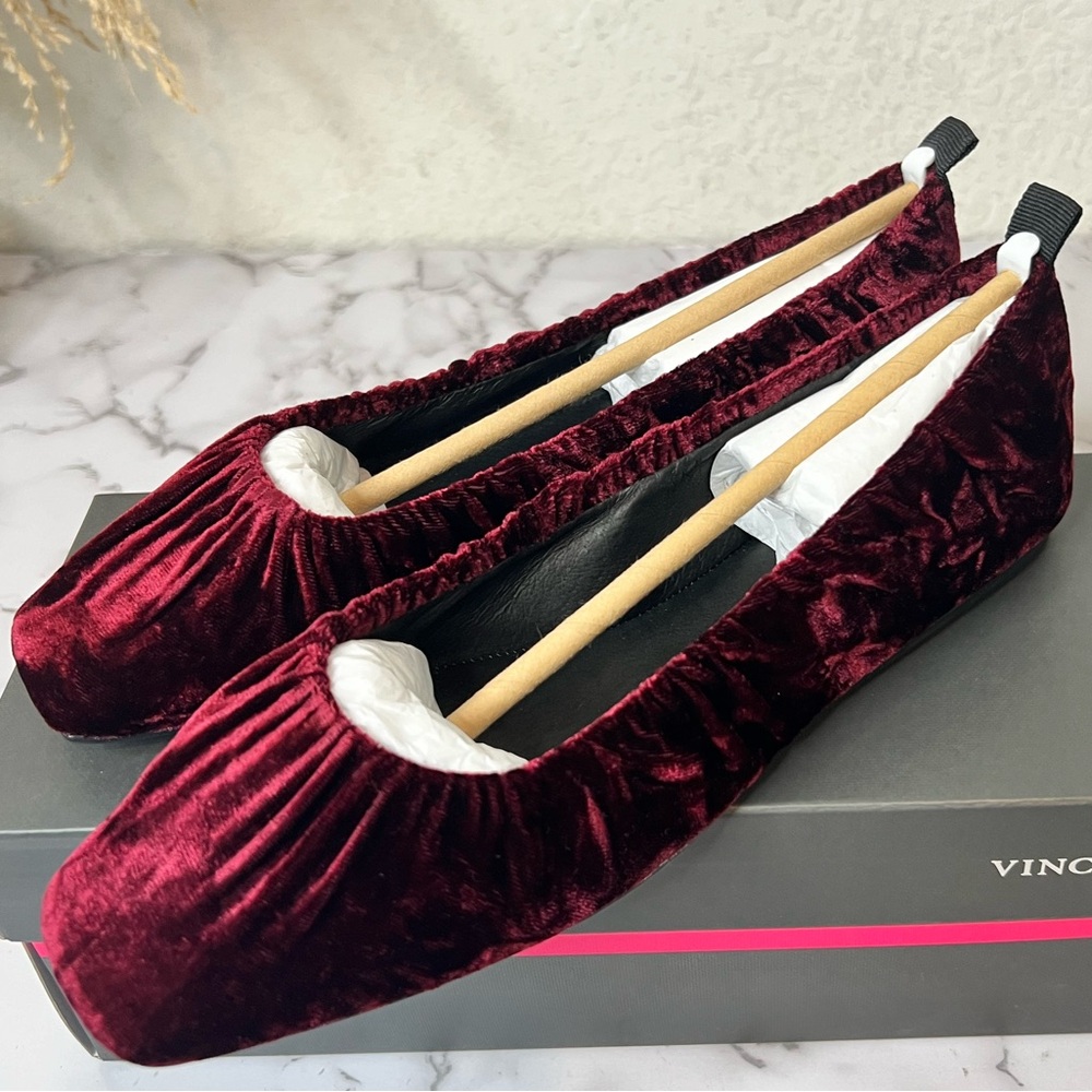 Vince Camuto - Velvet Ballet Flats Size 6 M